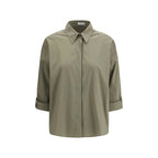 Brunello Cucinelli Bicolor Cotton Dress Shirt - Zeiniez