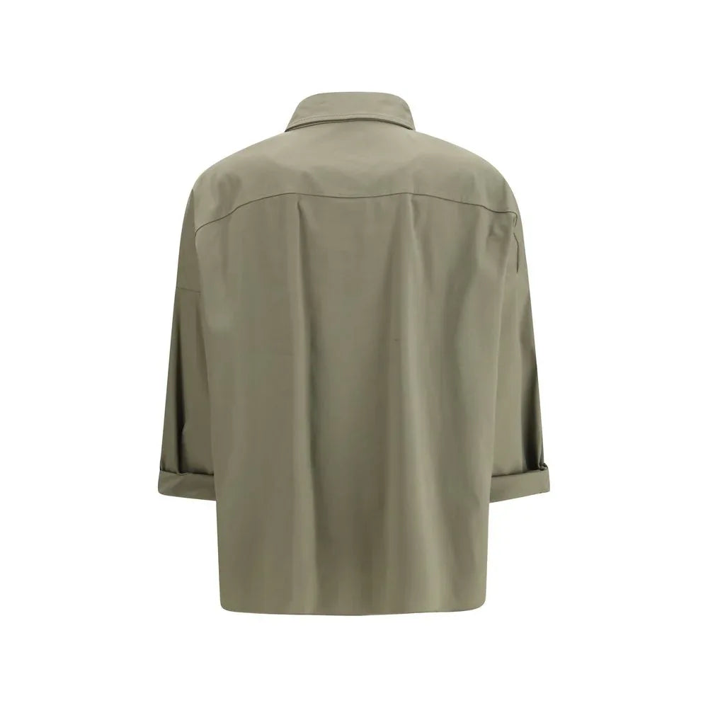 Brunello Cucinelli Bicolor Cotton Dress Shirt - Zeiniez