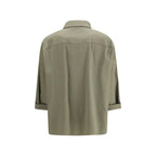 Brunello Cucinelli Bicolor Cotton Dress Shirt - Zeiniez