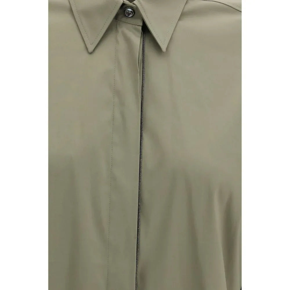 Brunello Cucinelli Bicolor Cotton Dress Shirt - Zeiniez