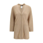 Fabiana Filippi Beige Fleece Wool Cardigan - Zeiniez