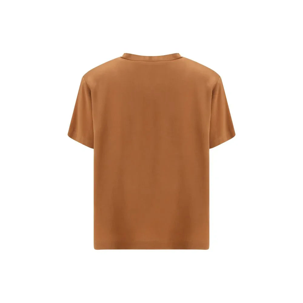 Fabiana Filippi Beige Viscose T-Shirt - Zeiniez