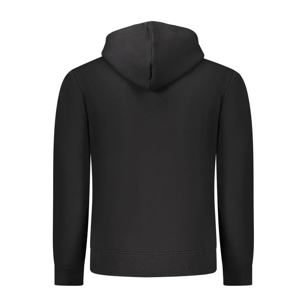 Coveri Moving Black Cotton Men's Hooded Sweatshirt - Zeiniez