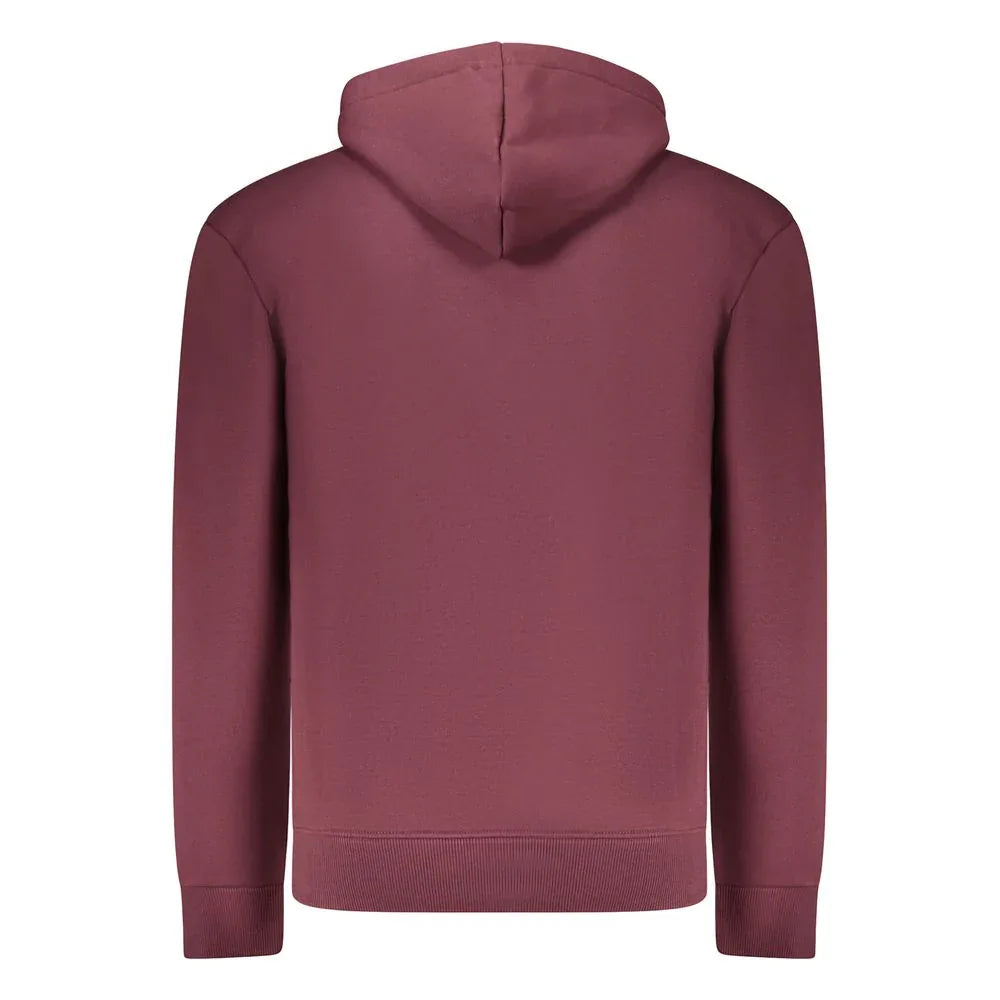 Coveri Moving Red Cotton Men's Hooded Sweatshirt - Zeiniez