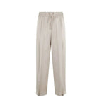 Herno Beige Acetate Casual Pants - Zeiniez