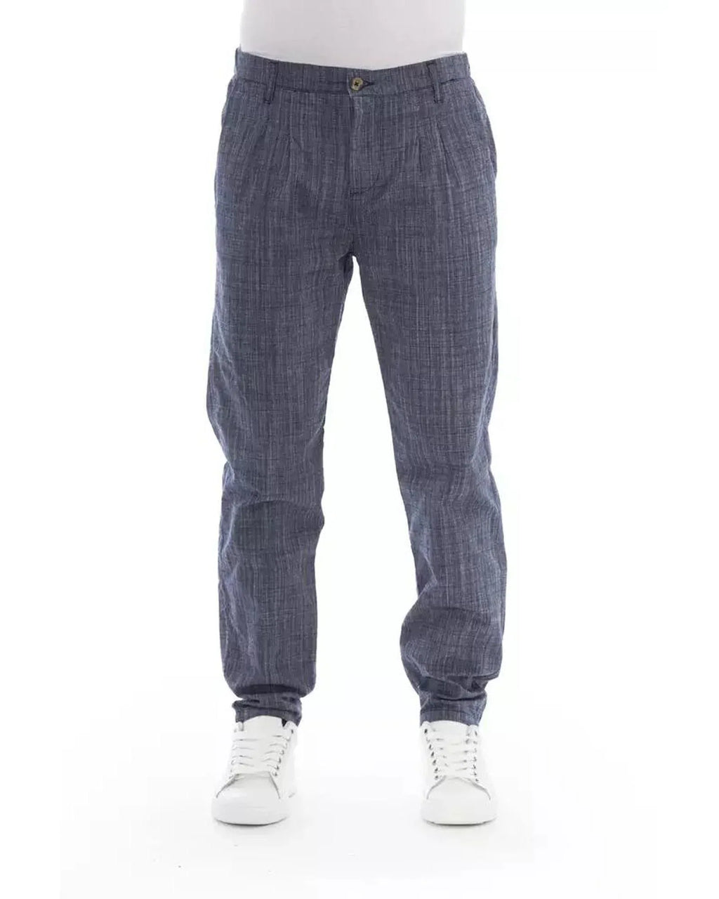 Baldinini Trend Blue Cotton Chino Pants - Zeiniez