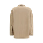 Fabiana Filippi Beige Fleece Wool Dress Shirt - Zeiniez