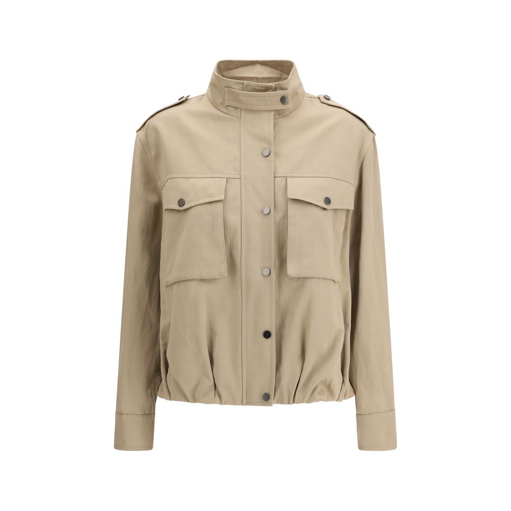 Brunello Cucinelli Beige Cotton Coat