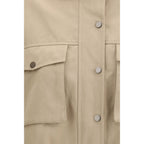 Brunello Cucinelli Beige Cotton Coat