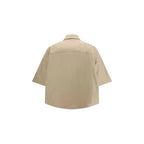 Brunello Cucinelli Beige Cotton Shortsleeve Shirt - Zeiniez