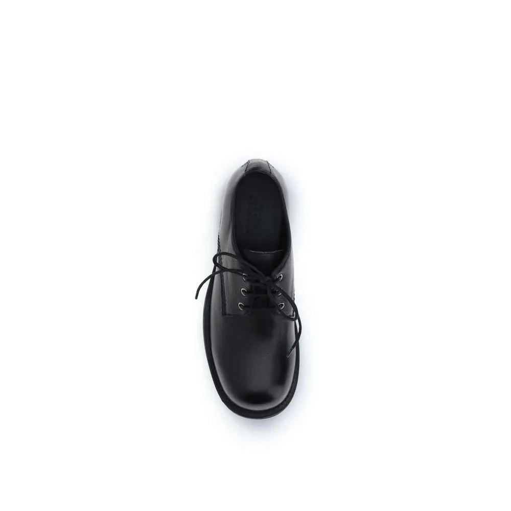 MM6 Black Calf Leather Bos Taurus Oxfords And Derbies - Zeiniez