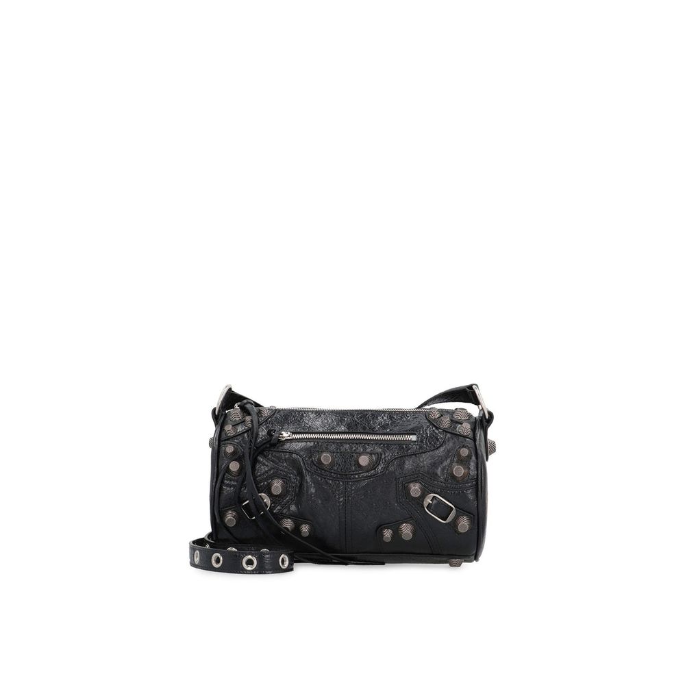 Balenciaga Black Lamb Leather Shoulder Bag - Zeiniez