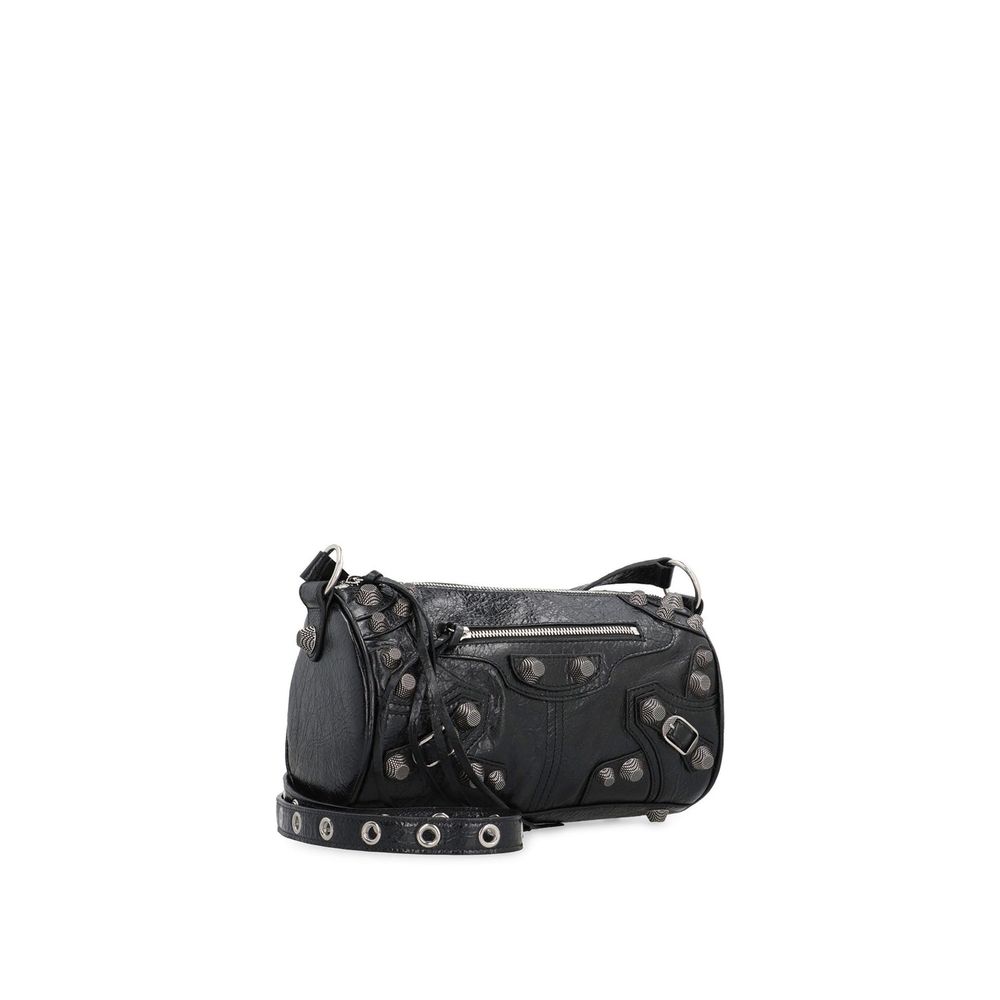 Balenciaga Black Lamb Leather Shoulder Bag - Zeiniez