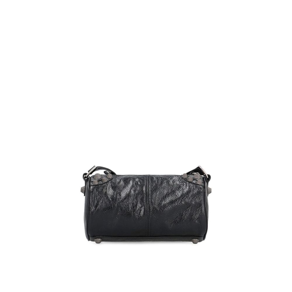 Balenciaga Black Lamb Leather Shoulder Bag - Zeiniez