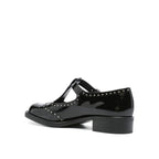Miu Miu Black Calfskin Ballet Flats