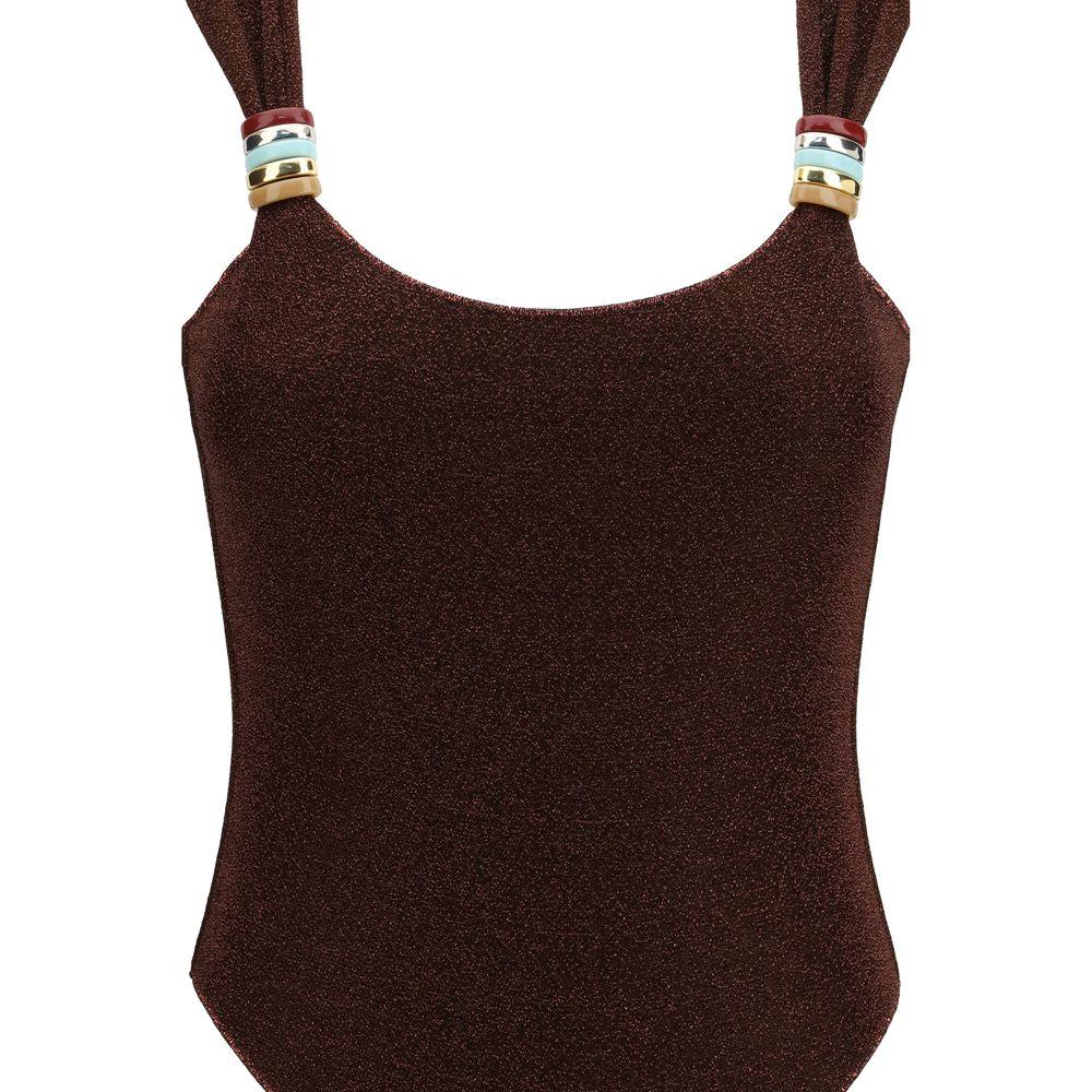 Oséree Brown Polyamide One-Piece Swimsuit - Zeiniez