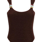 Oséree Brown Polyamide One-Piece Swimsuit - Zeiniez