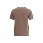 Brunello Cucinelli Brown Cotton T-Shirt - Zeiniez