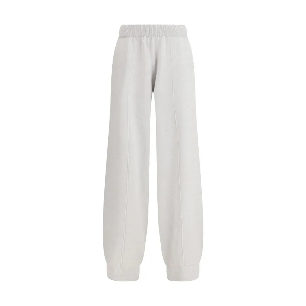 Fabiana Filippi Gray Fleece Wool Casual Pants - Zeiniez