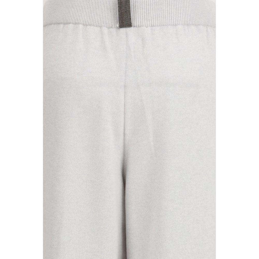 Fabiana Filippi Gray Fleece Wool Casual Pants - Zeiniez