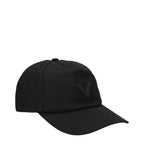 Valentino Garavani Black Cotton Cap (Baseball Hat)