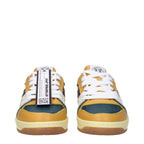 Enterprise Japan Green Leather Low Top Sneakers