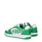 Enterprise Japan Green Leather Low Top Sneakers