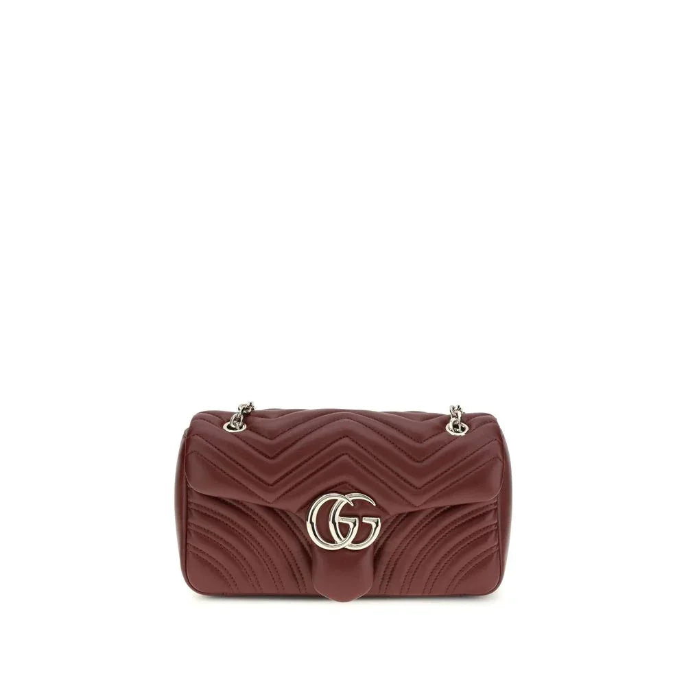 Gucci Bordeaux Calf Leather Bos Taurus Shoulder Bag - Zeiniez