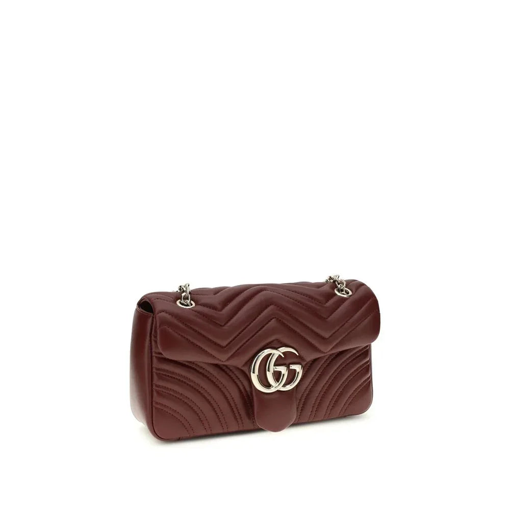 Gucci Bordeaux Calf Leather Bos Taurus Shoulder Bag - Zeiniez