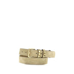 Valentino Garavani Beige Calf Leather Bos Taurus Regular Belt - Zeiniez