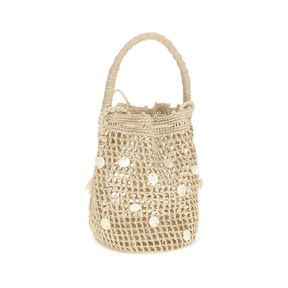 Alanui Beige Raffia Backet Bag - Zeiniez