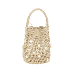 Alanui Beige Raffia Backet Bag - Zeiniez
