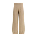 Fabiana Filippi Beige Fleece Wool Casual Pants - Zeiniez