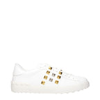 Valentino Garavani White Leather Low Top Sneakers - Zeiniez