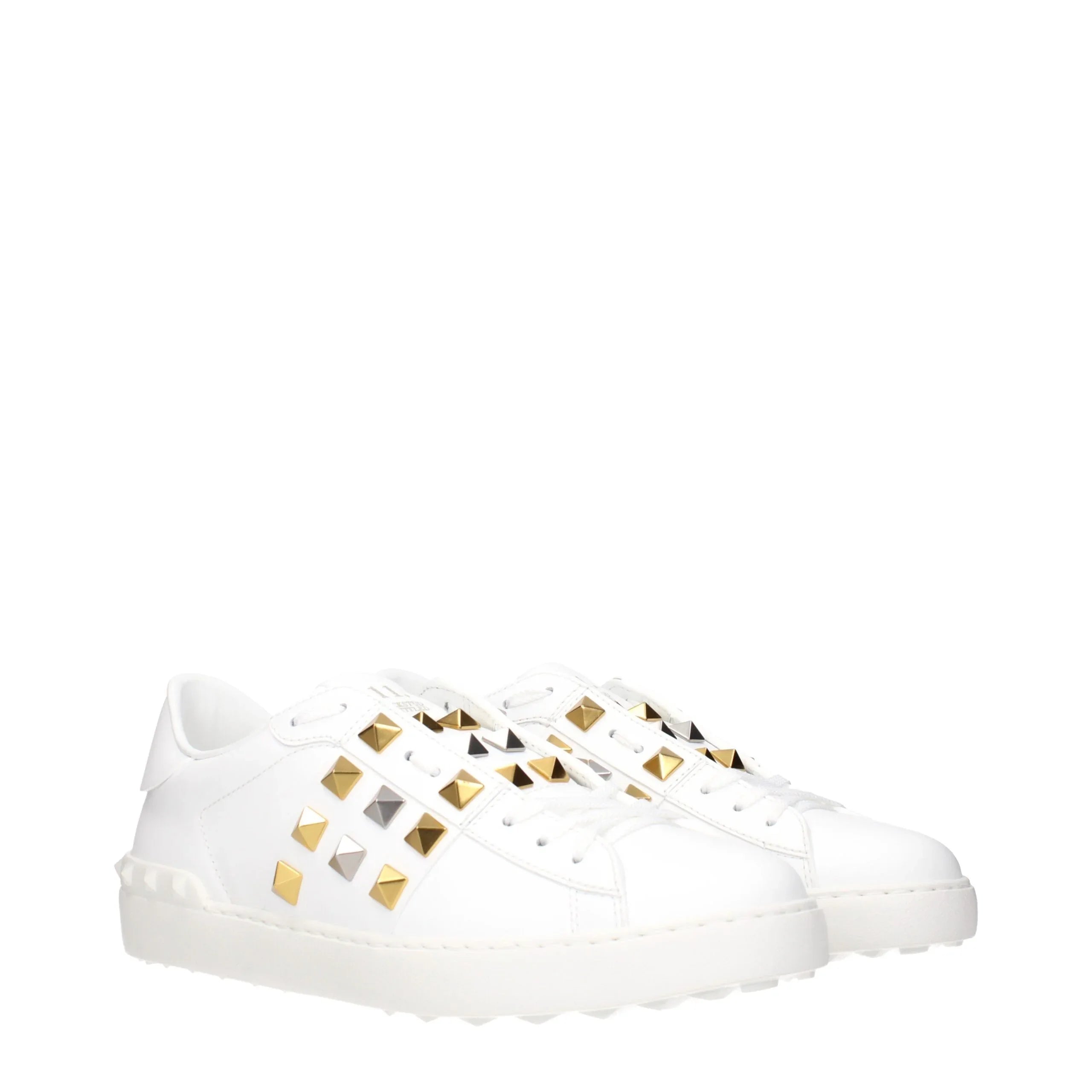 Valentino Garavani White Leather Low Top Sneakers - Zeiniez