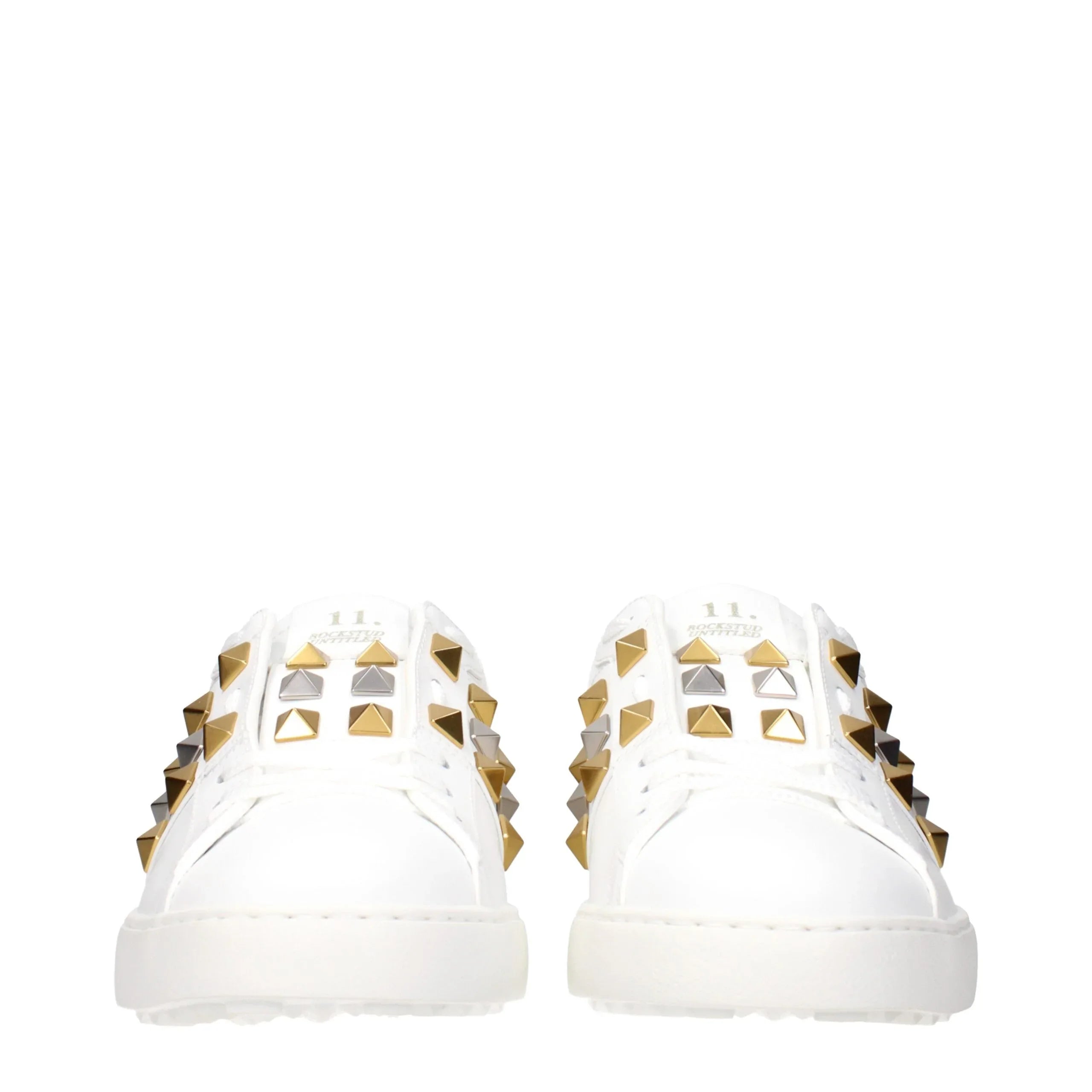 Valentino Garavani White Leather Low Top Sneakers - Zeiniez
