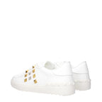 Valentino Garavani White Leather Low Top Sneakers - Zeiniez