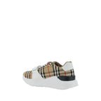 Burberry Beige Cotton Chunky Sneakers - Zeiniez