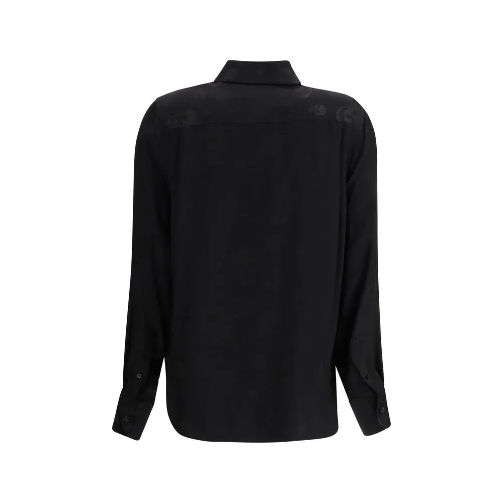 Alexander McQueen Black Viscose Pattern Shirt - Zeiniez