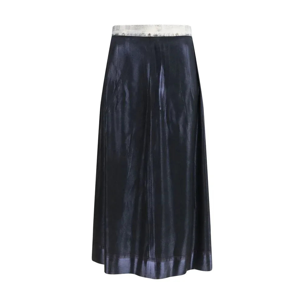 Maison Margiela Blue Acetate Midi Skirt - Zeiniez