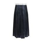 Maison Margiela Blue Acetate Midi Skirt - Zeiniez