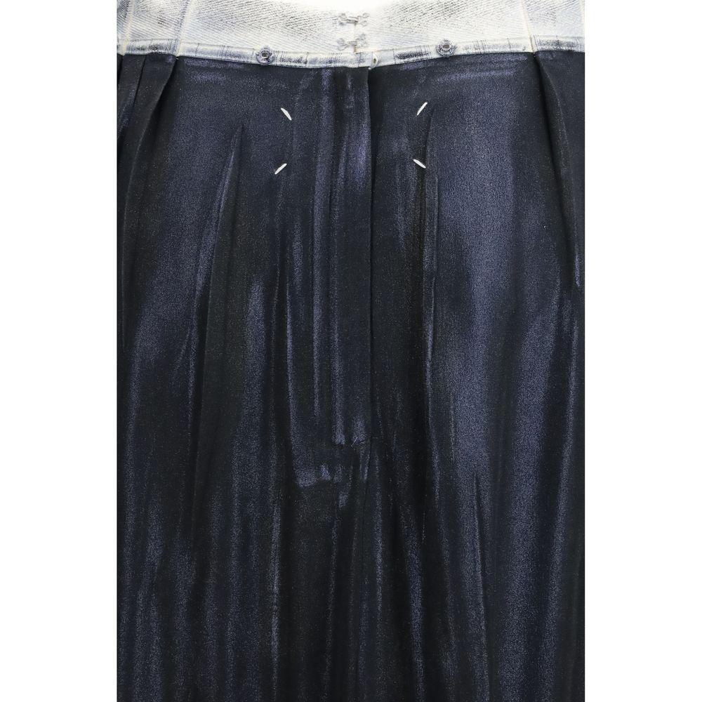 Maison Margiela Blue Acetate Midi Skirt - Zeiniez