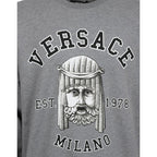 Versace Gray Cotton Sweatshirt - Zeiniez
