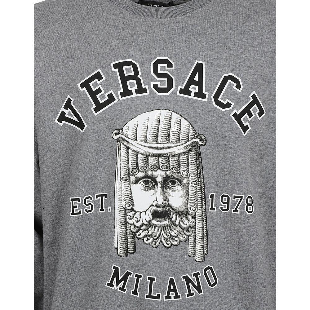Versace Gray Cotton Sweatshirt - Zeiniez