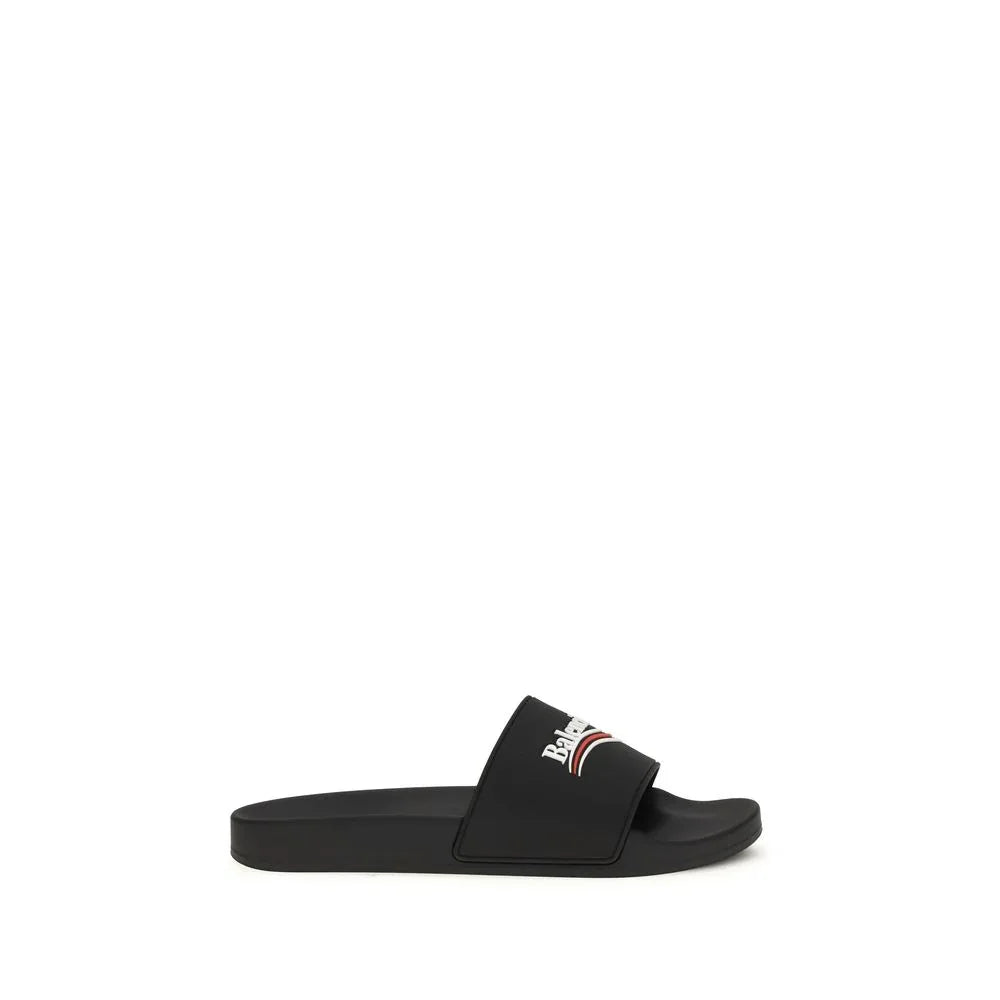 Balenciaga Black Polyurethane Sandals - Zeiniez