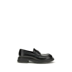 Gucci Black Calf Leather Bos Taurus Slip-On Loafers - Zeiniez