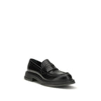 Gucci Black Calf Leather Bos Taurus Slip-On Loafers - Zeiniez