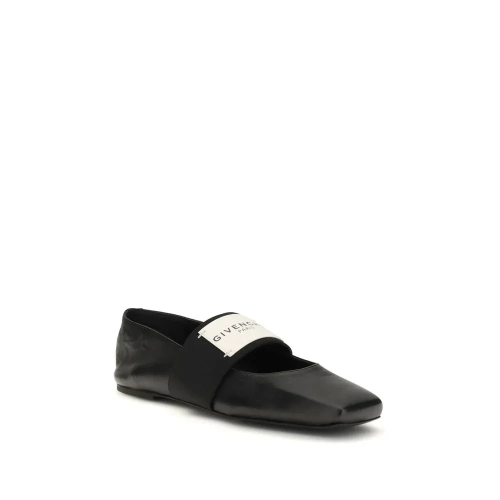 Givenchy Black Lamb Ovis Aries Aries Ballet Flats - Zeiniez