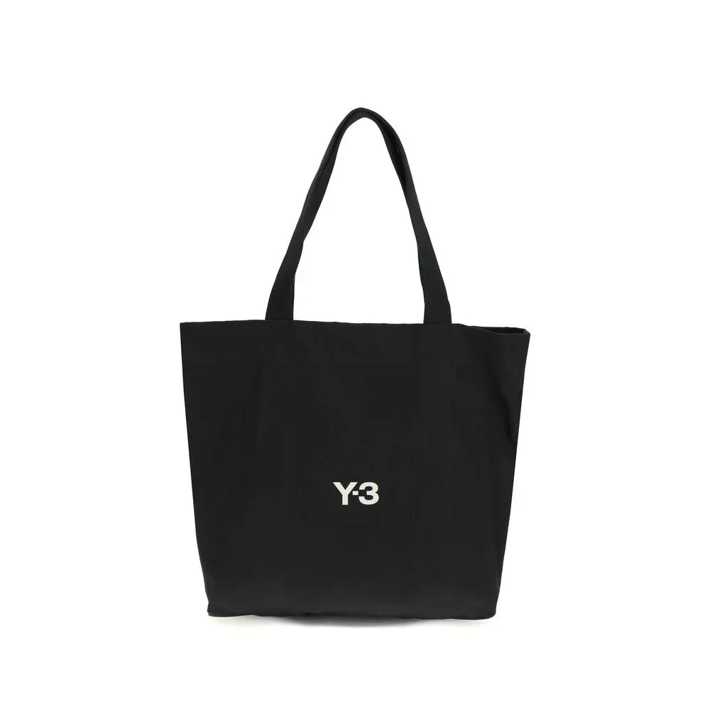 Y-3 Black Cotton Shoulder Bag - Zeiniez