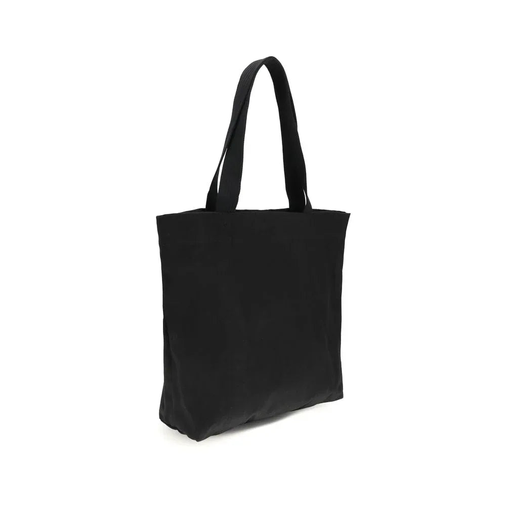 Y-3 Black Cotton Shoulder Bag - Zeiniez